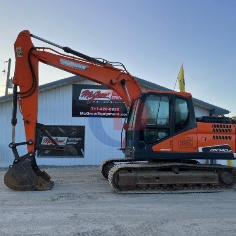 Used Doosan DX140LC Ground Digging Machine 2nd Hand Diggers Excavator