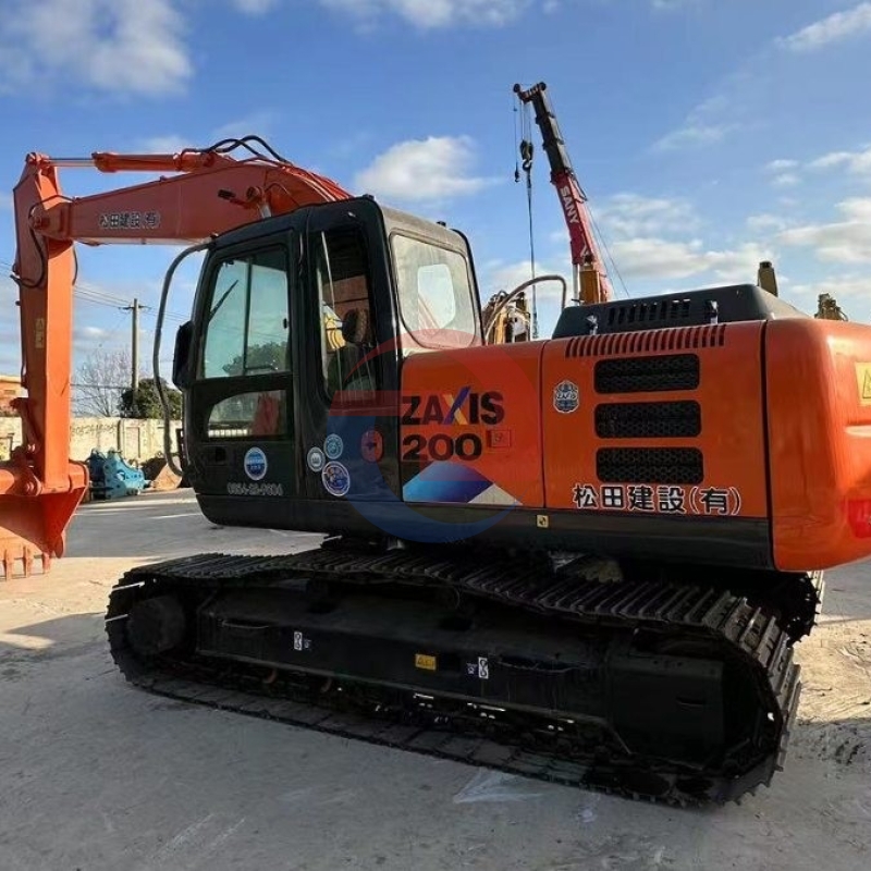 Japan Original Used Hitachi ZX200 Hydraulic Crawler Excavator Second Hand Machinery 100KW Power