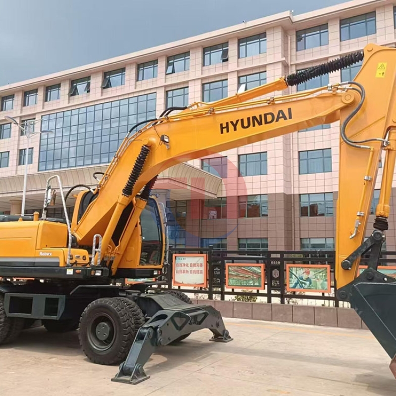 Mining Used Hyundai 210W-9 Wheel Digger For Sale Price Second Hand Excavator
