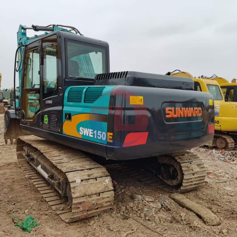 Sunward SWE150E Wheeled Second-hand Excavator China Brand Swe150e Used Digger 15TON on Cheap Price Sale