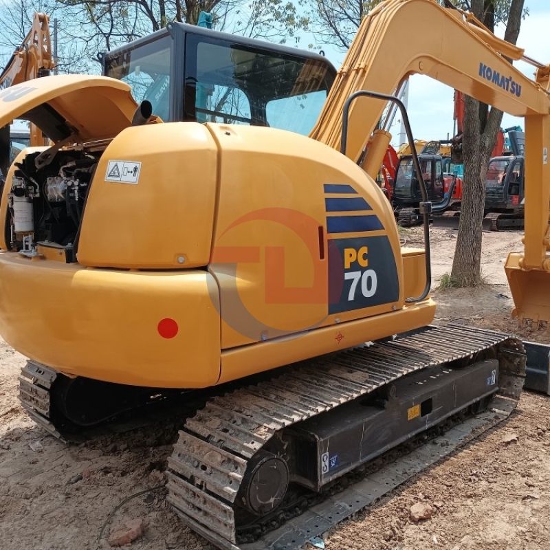 High Quality Komatsu PC70 PC70-8 Second Hand Machinery 7 Tons Hydraulic Crawler Used Komatsu Excavators
