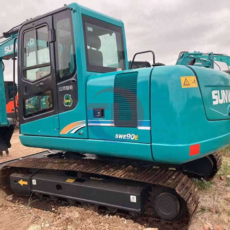 Used Excavators Sunwardd SWE90E for Sale in Shanghai Earthmoving Machinery Good Condition Low Hours