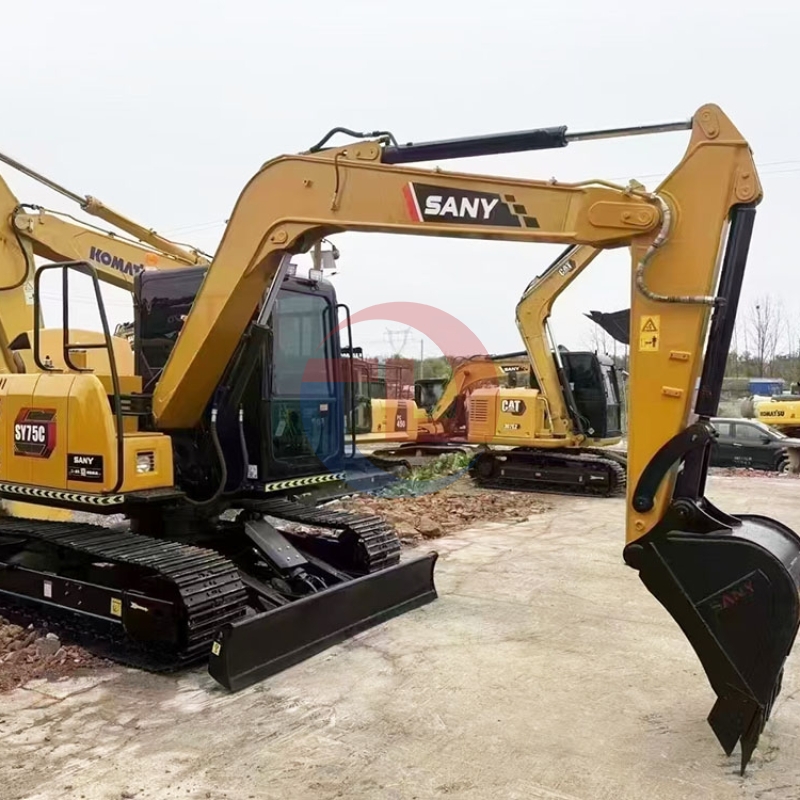Hot Sale Used Sany SY75C 75c-9 SY75C-10 Excavator 7.5 Ton Excavator Crawler Excavator Price