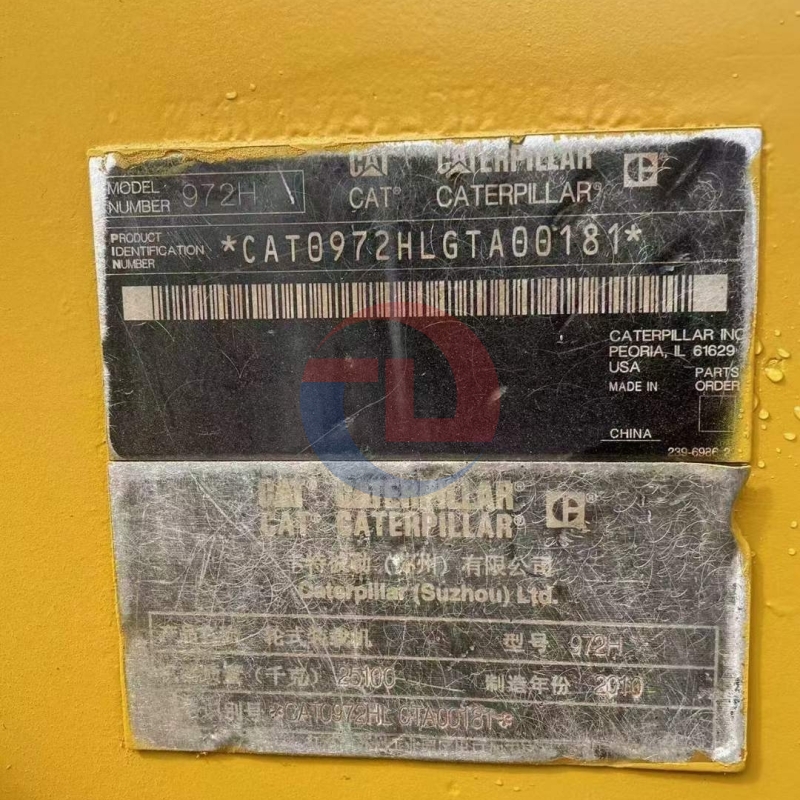 Used Front Loader Original Caterpillar 972h Good Condition Cat 972h Secondhand Loader Machine for Sale