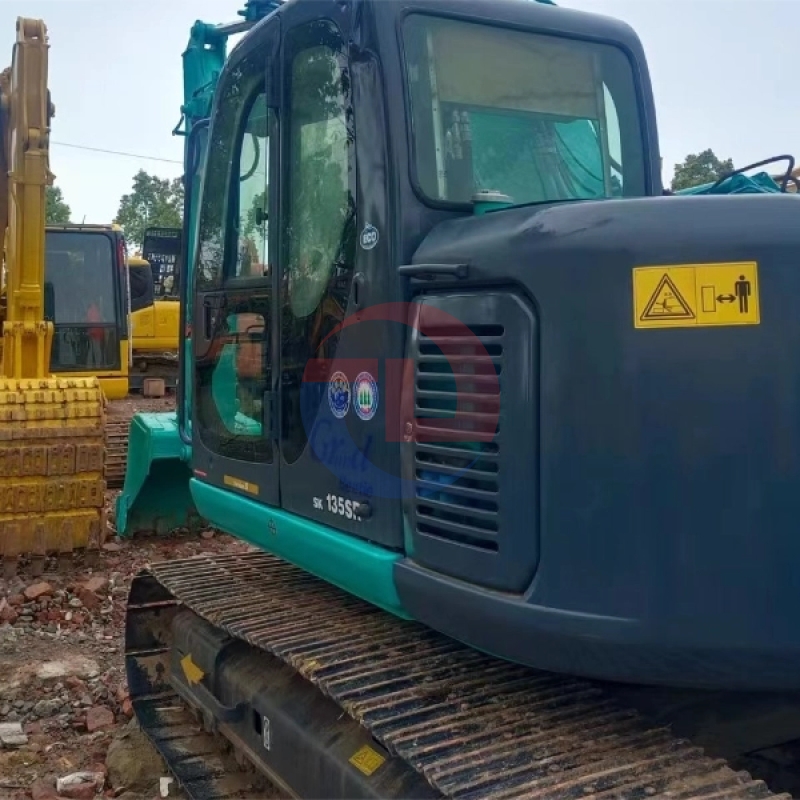 Second Hand Construction Equipment SK135 Hot Sell Used Well Maintained Low Prices Excavator Kobelco Sk135