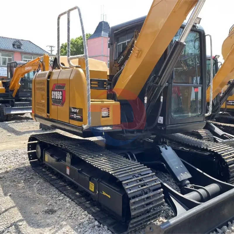 used China Second Hand Sany SY95 9.5ton Mini Excavator for Sale at a low price