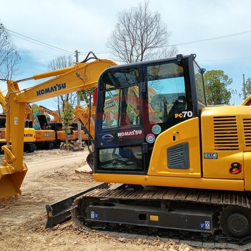High Quality Komatsu PC70 PC70-8 Second Hand Machinery 7 Tons Hydraulic Crawler Used Komatsu Excavators
