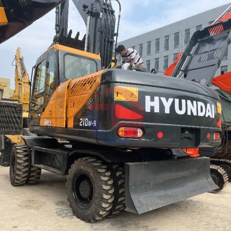 21 Ton Hyundai R210w-9 Used Crawler Excavator Earth Moving Equipment Robex 210w