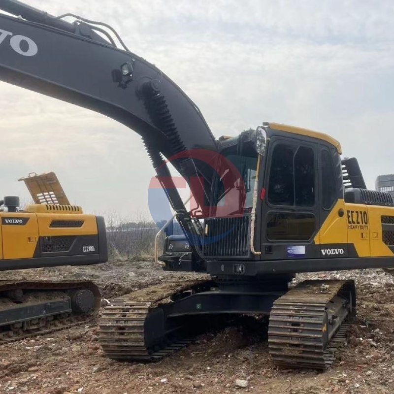 Tracked Used Volvo Excavator EC210 20Ton Earth Removal Equipment