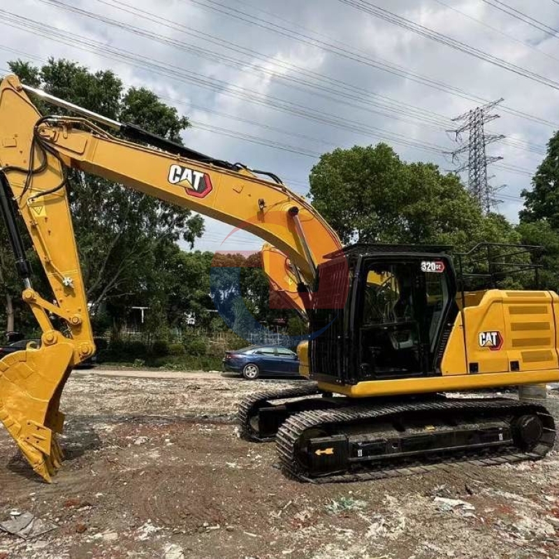 Hydraulic Caterpillar 320GC Used Large Excavators Trackhoes 110KW
