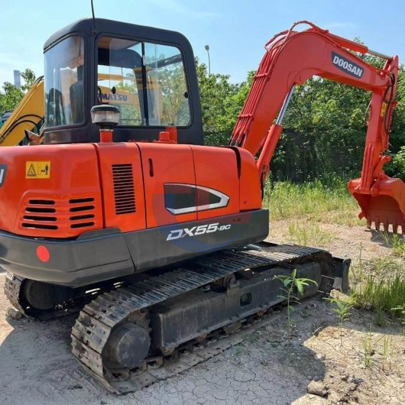 DX55-9C Original Korea Used Doosan Excavator Crawler Mini Digger 5 Ton