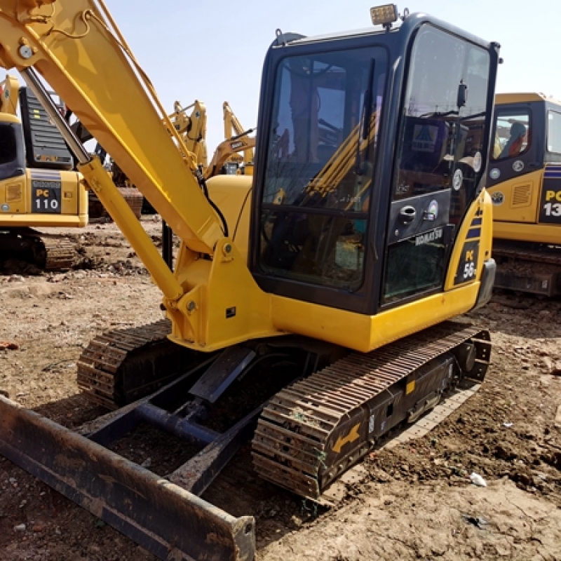 Real Price Used Mini Komatsu PC56-7 PC56-8 Crawler Excavator 5ton Komatsu Digger Low Price Saling