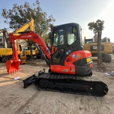 48HP Used Old Kubota Excavator U55-4 Second Hand Diggers Original Japan