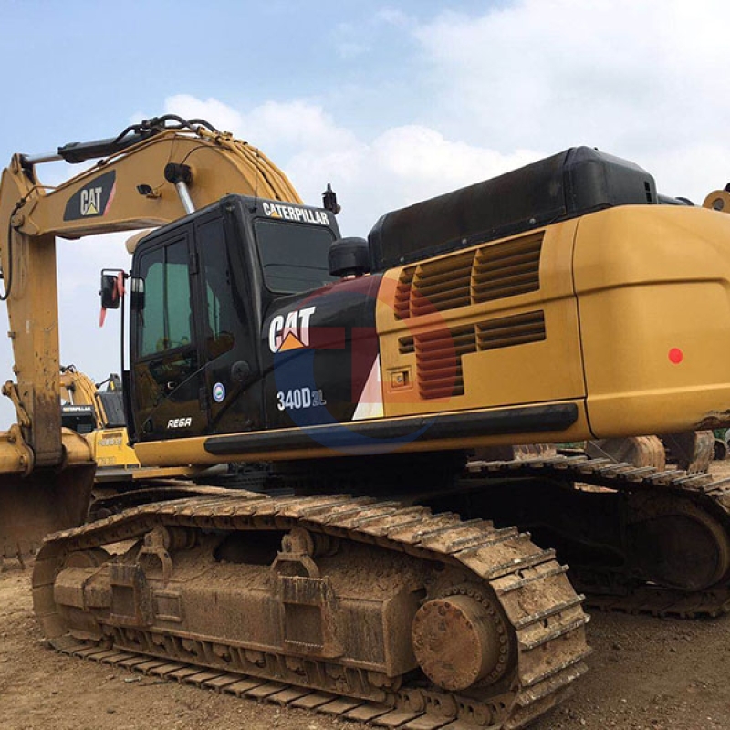 Large Caterpillar Used CAT 340D2L Excavator Secondhand 40 Ton Crawler Hydraulic Digger For Construction Work