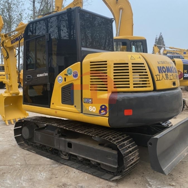 6T Turbocharged Used Komatsu Excavator PC60 Hydraulic Crawler