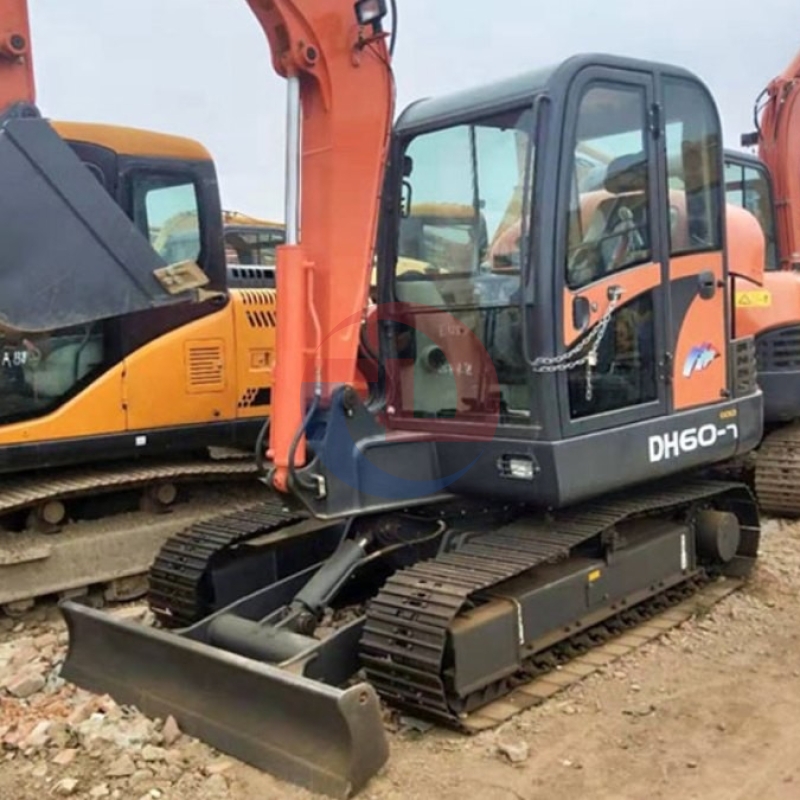 Doosan DH60-7 Second Hand Mini Excavator Backhoe Crawler IOS Certificated