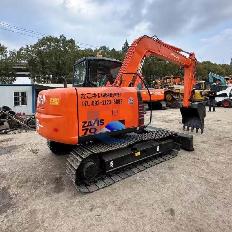 Original Japan ZX70 Used Hitachi Mini Excavator 7ton Second Hand Hydraulic Crawler