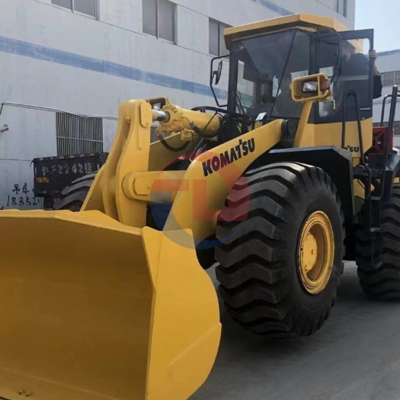 WA470 Used Komatsu Front Wheel Loaders For Construction Earthmoving