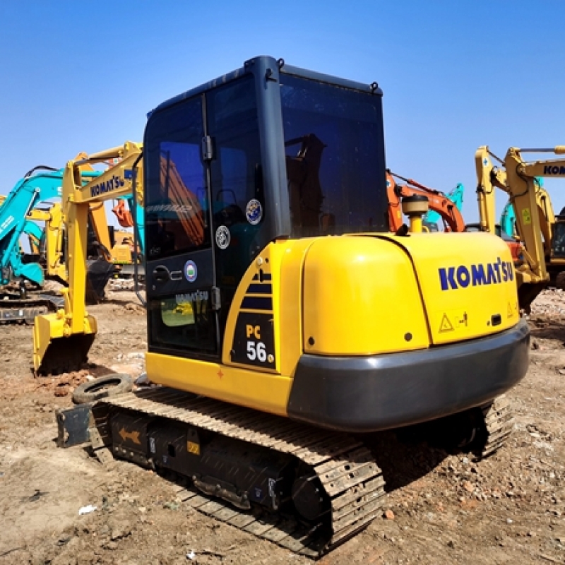 Real Price Used Mini Komatsu PC56-7 PC56-8 Crawler Excavator 5ton Komatsu Digger Low Price Saling