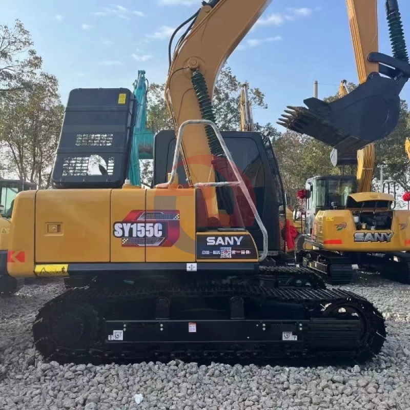 Multifunctional 2nd Hand Excavator Diggers Sany SY155C Crawler For Demolition