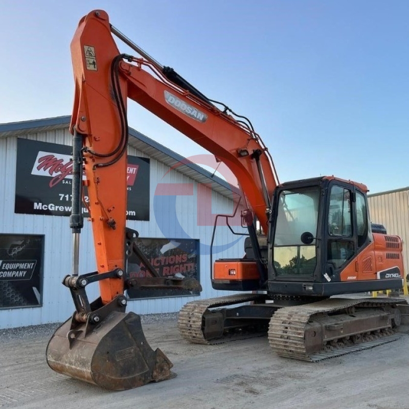 Used Doosan DX140LC Ground Digging Machine 2nd Hand Diggers Excavator