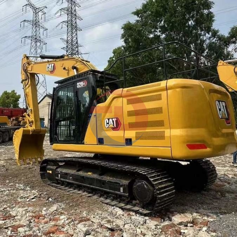 Hydraulic Caterpillar 320GC Used Large Excavators Trackhoes 110KW