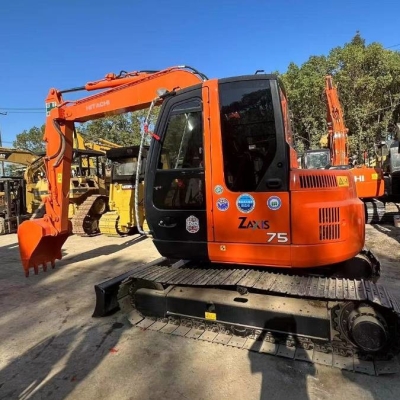 7 Tons ZX75US Used Hitachi Excavator Second Hand Mini Digger