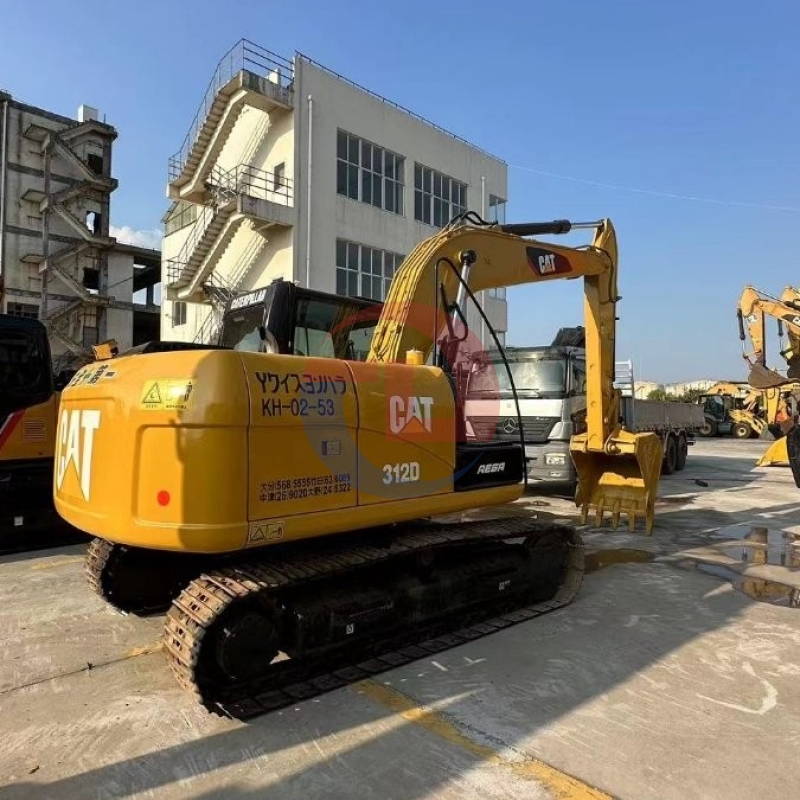 Midi 312D Used Caterpillar Excavator Machine 12 Tonne For Infrastructure Construction