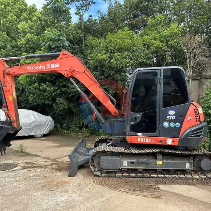 8Ton KX183 Used Kubota Excavator Mini Japan Original Crawler Digger