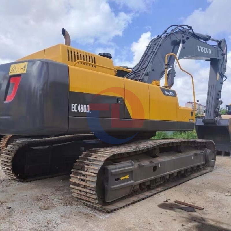 Large Used Volvo EC480DL Excavator 48 Tons Hydraulic Crawler Diggers