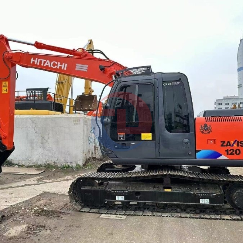 12200KG Hydraulic Second Hand ZX120 Hitachi Excavator Crawler Diggers 120