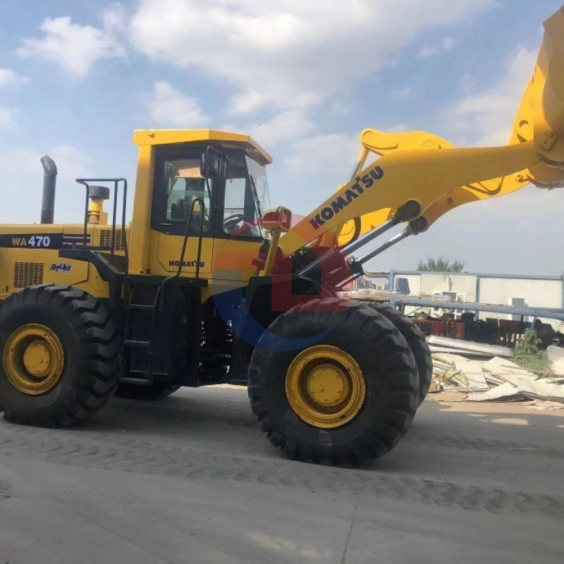 WA470 Used Komatsu Front Wheel Loaders For Construction Earthmoving