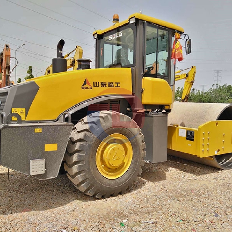 SDLG RS8220 road construction equipment used 22 ton single drum roller for sale
