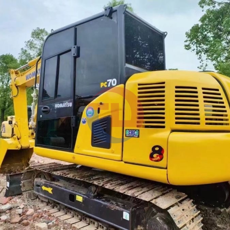 6T Used Small Excavator Komatsu PC70 Second Hand Micro Digger