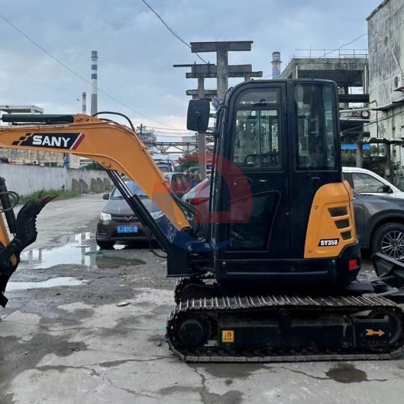 Sany SY35U 2nd Hand Diggers Pre Owned Mini Excavator Hydraulic Crawler 3.5 Ton