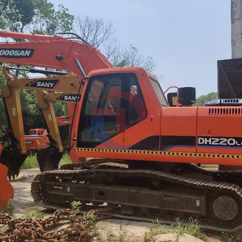 Korea Used Doosan Excavator DH220LC Crawler Machine For Mining