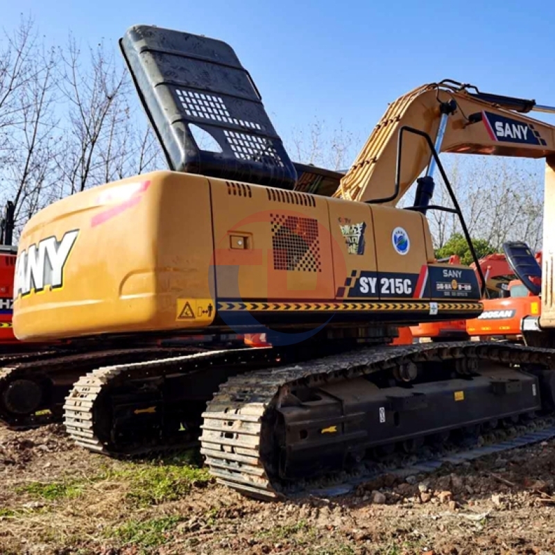 118KW 21900KG Hydraulic Used Sany Excavator SY215C SY215CPro