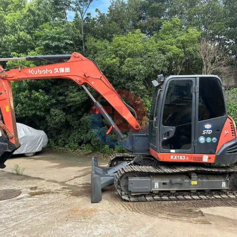 8Ton KX183 Used Kubota Excavator Mini Japan Original Crawler Digger