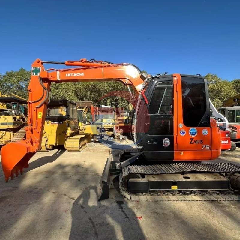 7 Tons ZX75US Used Hitachi Excavator Second Hand Mini Digger