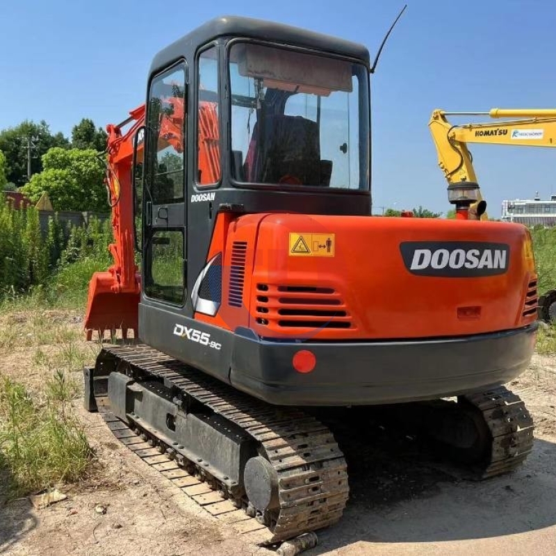 DX55-9C Original Korea Used Doosan Excavator Crawler Mini Digger 5 Ton