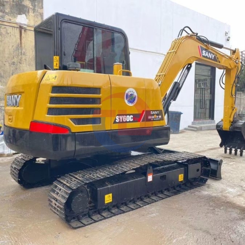 Sany SY60C Second Hand Diggers Mini Excavator For Earth Removal