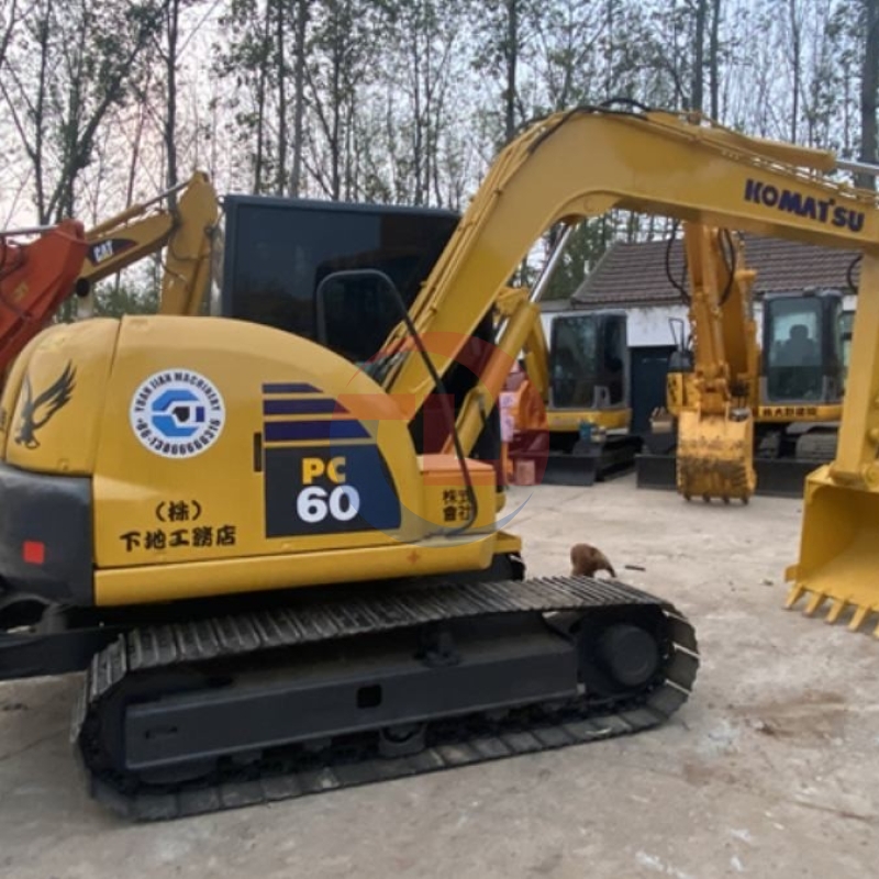 6T Turbocharged Used Komatsu Excavator PC60 Hydraulic Crawler