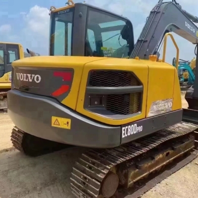 Used volvo Excavator E80Blc EC80 EC80B EC80D 8Ton Large Size Second Hand Construction Equipment