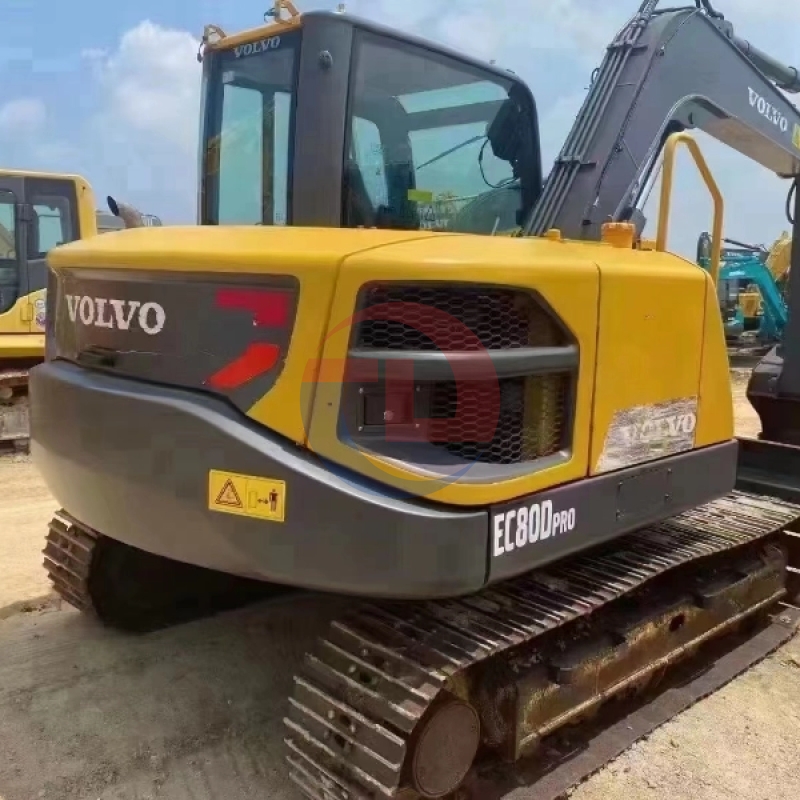 Used volvo Excavator E80Blc EC80 EC80B EC80D 8Ton Large Size Second Hand Construction Equipment