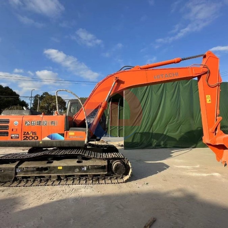 Japan Original Used Hitachi ZX200 Hydraulic Crawler Excavator Second Hand Machinery 100KW Power
