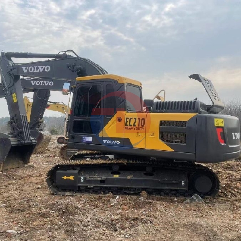 Tracked Used Volvo Excavator EC210 20Ton Earth Removal Equipment
