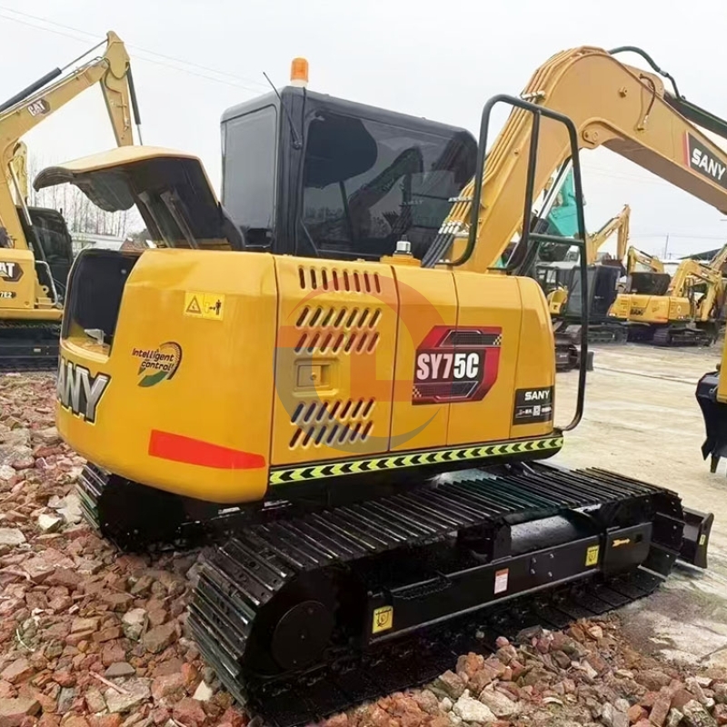 Hot Sale Used Sany SY75C 75c-9 SY75C-10 Excavator 7.5 Ton Excavator Crawler Excavator Price