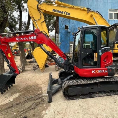 35.5KW Old Used Crawler Excavator Mini Kubota Kx163 6 Ton Digger
