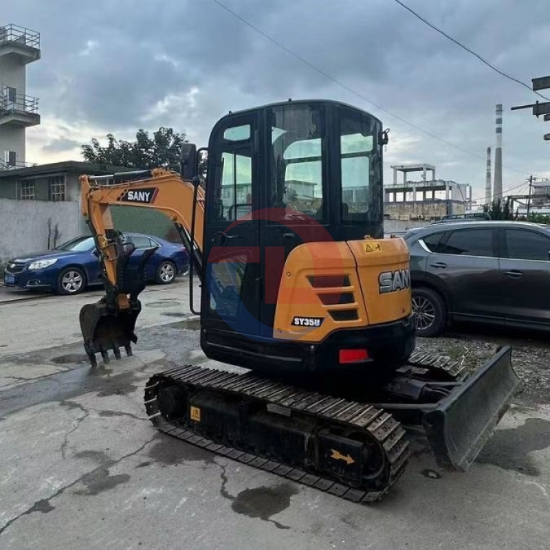 Sany SY35U 2nd Hand Diggers Pre Owned Mini Excavator Hydraulic Crawler 3.5 Ton