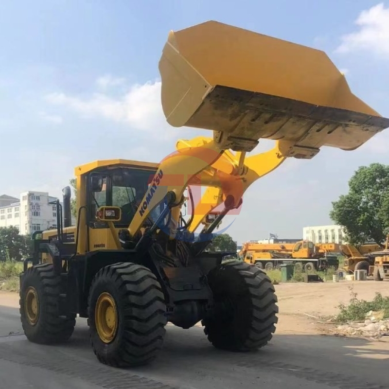 WA470 Used Komatsu Front Wheel Loaders For Construction Earthmoving
